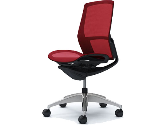 オカムラ フィノラ ミドルバック 座メッシュ 肘無し レッド C731BR オカムラ フィノラ ミドルバック 座メッシュ 肘無し レッド C731BR