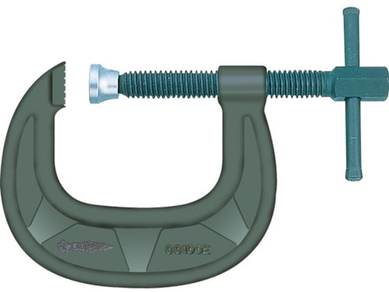 スーパー シャコ万力(C型)強力ワイドタイプ 100mm メタリックグレー焼付塗装 CC100E スーパー シャコ万力(C型)強力ワイドタイプ 100mm メタリックグレー焼付塗装 CC100E