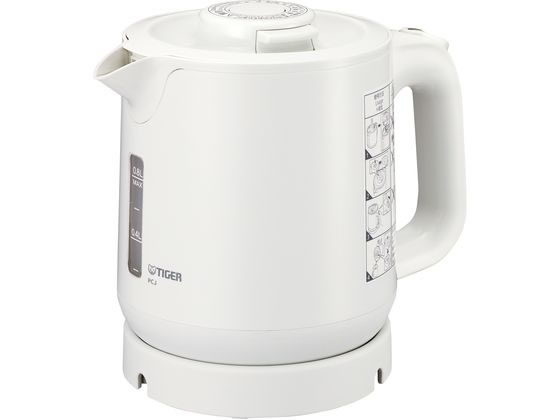タイガー 蒸気レス 電気ケトル PCJ-H081(W)ホワイト 3535810 タイガー 蒸気レス 電気ケトル PCJ-H081(W)ホワイト 3535810