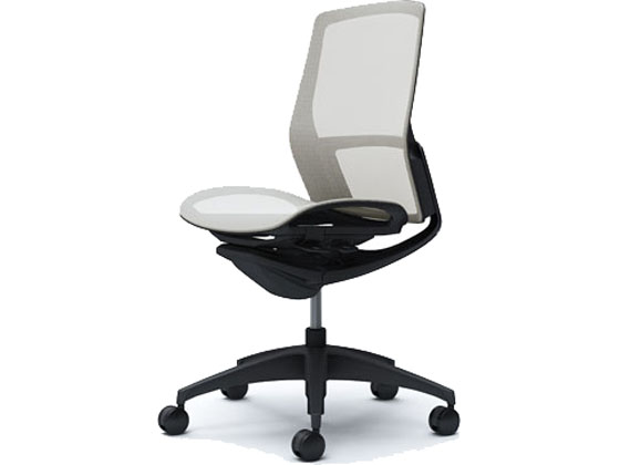 オカムラ フィノラ ミドルバック 座メッシュ 肘無し ホワイト C731MR オカムラ フィノラ ミドルバック 座メッシュ 肘無し ホワイト C731MR
