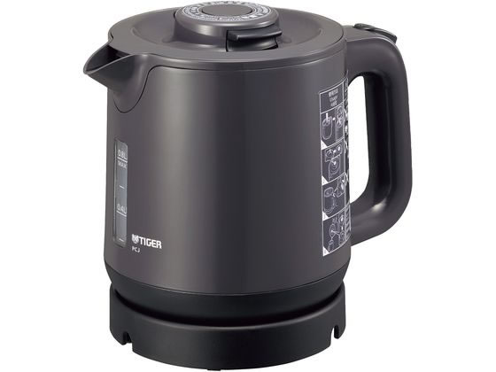 タイガー 蒸気レス 電気ケトル PCJ-H081(H) グレー タイガー 蒸気レス 電気ケトル PCJ-H081(H) グレー