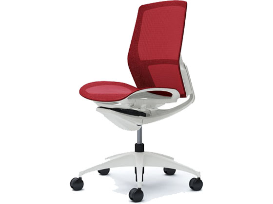 オカムラ フィノラ ミドルバック 座メッシュ 肘無し レッド C731WW オカムラ フィノラ ミドルバック 座メッシュ 肘無し レッド C731WW