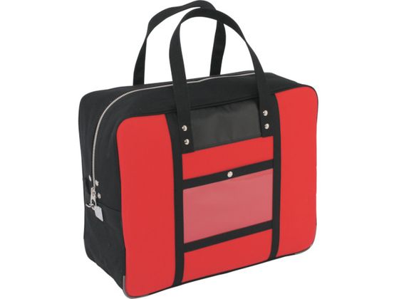 SANEI 帆布メール用ボストン(LL)馬蹄錠金具付 赤 BTLL-U-02 SANEI 帆布メール用ボストン(LL)馬蹄錠金具付 赤 BTLL-U-02