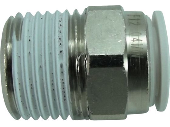 チヨダ ファイブメイルコネクタ W(白)12mm・R1/2 F12-04MW チヨダ ファイブメイルコネクタ W(白)12mm・R1/2 F12-04MW