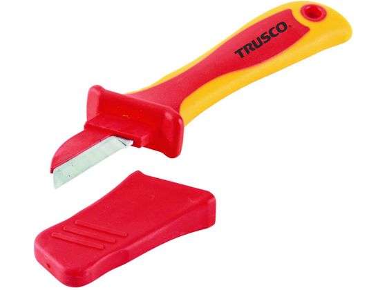TRUSCO 絶縁電工ナイフ(プラスチックコーティングタイプ) 200mm TZEN-200C TRUSCO 絶縁電工ナイフ(プラスチックコーティングタイプ) 200mm TZEN-200C