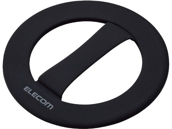 エレコム 円形スマホバンド ブラック P-STBNCIBK