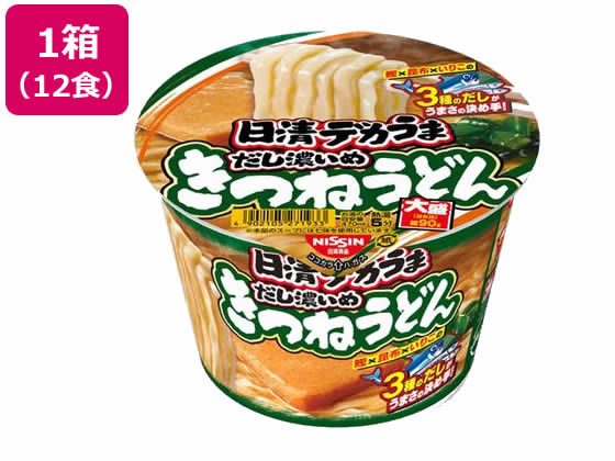 日清食品 日清デカうまきつねうどんだし濃いめ106g12食 日清食品 日清デカうまきつねうどんだし濃いめ106g12食