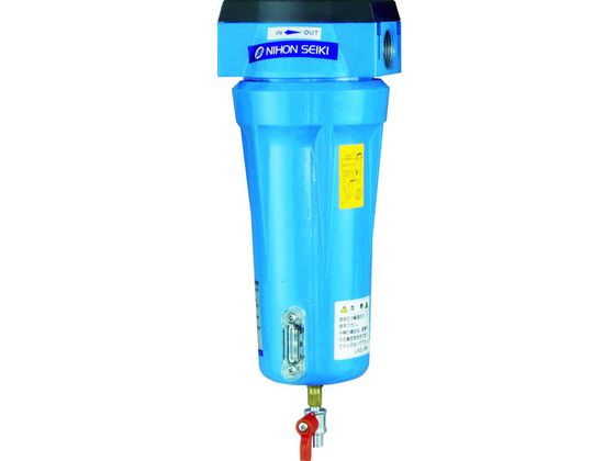 日本精器 高性能エアフィルタ15A1ミクロン(ドレンコック付) NI-TN2-15A-DL-DV 日本精器 高性能エアフィルタ15A1ミクロン(ドレンコック付) NI-TN2-15A-DL-DV