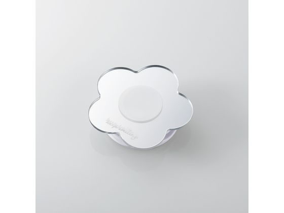 エレコム &me スマホグリップ ミラー 花 P-STRFMRFSV