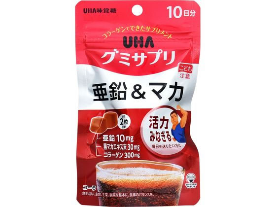 UHA味覚糖 グミサプリ 亜鉛&マカ 10日分