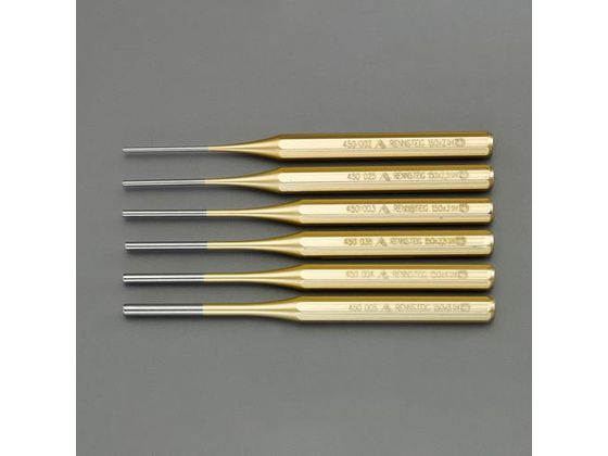 エスコ 平行ピンポンチ 2.0-5.0mm 6本組 EA572DL-50 エスコ 平行ピンポンチ 2.0-5.0mm 6本組 EA572DL-50