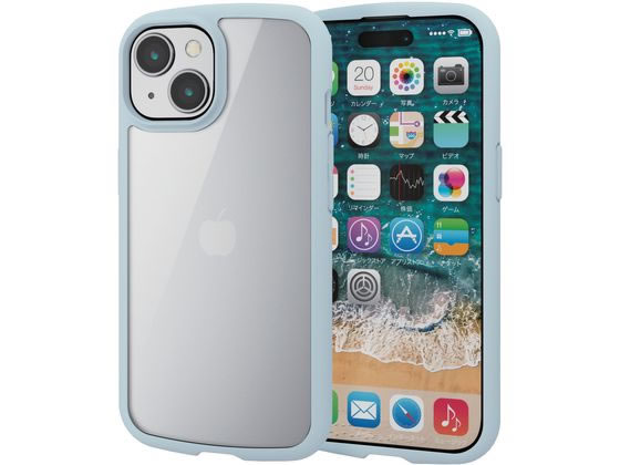 エレコム iPhone15 TOUGH SLIM LITEフレームカラー PMA23ATSLFCBU
