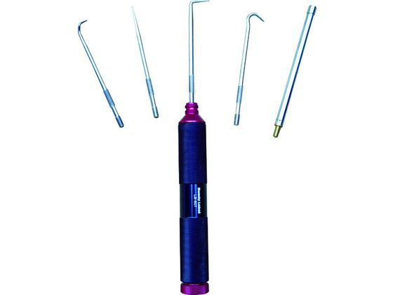 ●型番：LB-607●入数：１組●グリップ本体全長（ｍｍ）：１２７●グリップ：φ１９×１２７●伸縮マグネットバー：φ６．０×９０（〜３９０）●先端ピック：Ｍ３．５（４種）●シール・パッキン類脱着用ピッ