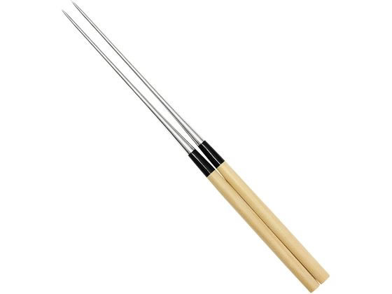 金口製作所 本焼ステンレス 朴柄盛箸 150mm No.21015 金口製作所 本焼ステンレス 朴柄盛箸 150mm No.21015