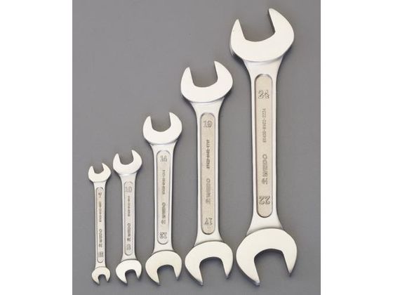 エスコ 両口スパナ ステンレス製 5本組 5.5-24mm EA615BS エスコ 両口スパナ ステンレス製 5本組 5.5-24mm EA615BS