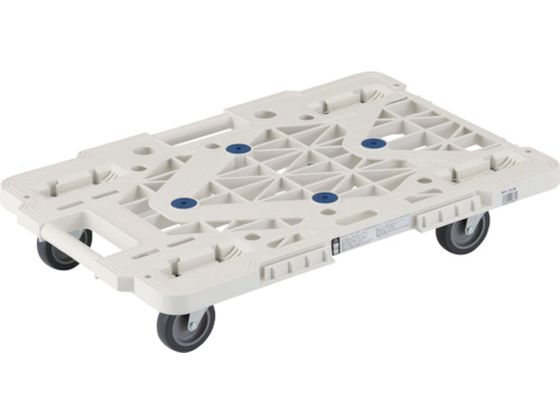 ●型番：MPK-600J-W●均等荷重（kg）：100 ●色：ホワイト ●長さ（mm）：615 ●幅（mm）：415 ●高さ（mm）：115 ●キャスター径（mm）：75 ●エラストマー樹脂●完成品 