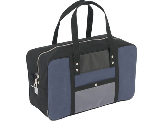 SANEI 帆布メール用ボストン(L)馬蹄錠金具付 紺 BTL-U-03 SANEI 帆布メール用ボストン(L)馬蹄錠金具付 紺 BTL-U-03