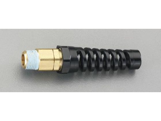 エスコ 雄ねじ付ホース継手 プロテクター付 R3／8