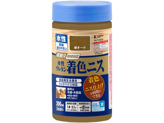カンペハピオ 水性ウレタン着色ニス 新オーク 300ml カンペハピオ 水性ウレタン着色ニス 新オーク 300ml