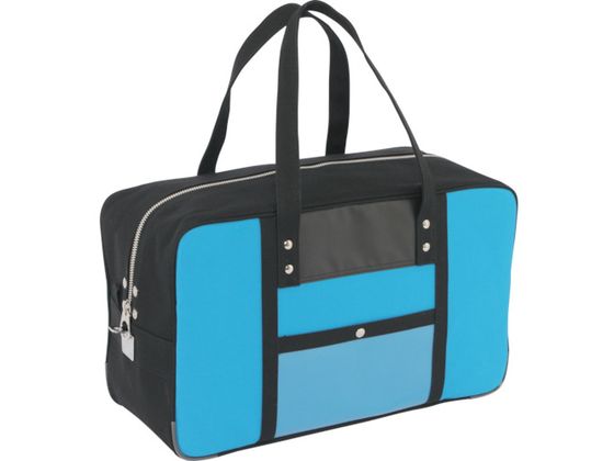 SANEI 帆布メール用ボストン(L)馬蹄錠金具付 ブルー BTL-U-09 SANEI 帆布メール用ボストン(L)馬蹄錠金具付 ブルー BTL-U-09