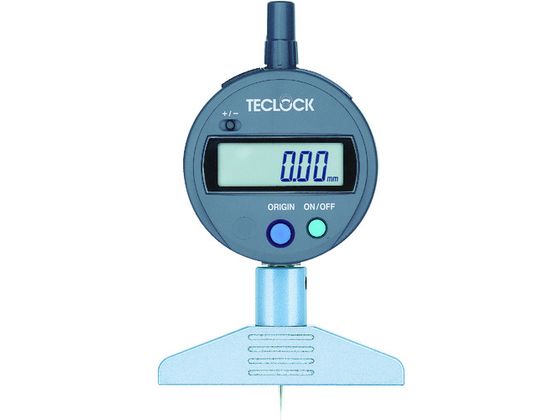 テクロック デジタルデプスゲージ 測定範囲0~12mm DMD-210S2