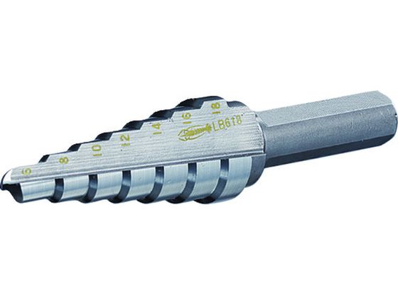 エビ ステージドリル ノンコーティング 7段 軸径10mm 6-18 LB618 エビ ステージドリル ノンコーティング 7段 軸径10mm 6-18 LB618