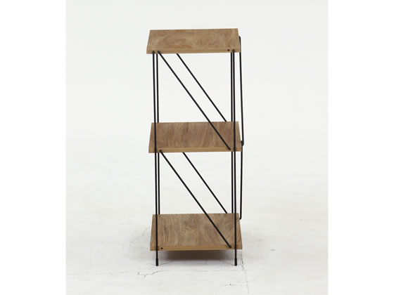 310ワイヤーラック C/D:67326] EZBOワイヤーラック3段 60幅 ホワイトオーク