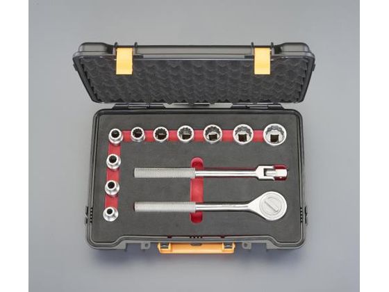 エスコ ソケットレンチセット ステンレス製 1/2"DR EA618SA-103 エスコ ソケットレンチセット ステンレス製 1/2"DR EA618SA-103