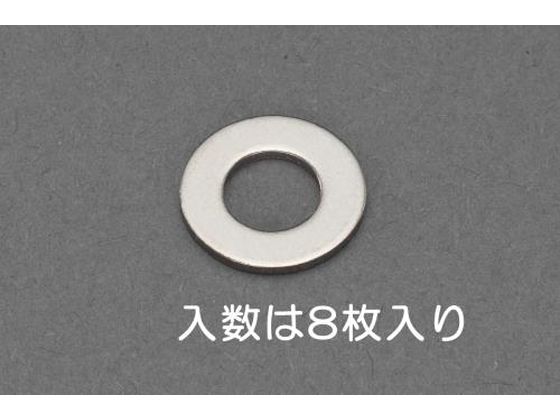 エスコ 平ワッシャー チタン 8枚 M4 EA949LX-704A