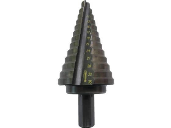 エビ ステージドリル ノンコーティング 13段 軸径10mm 6-35 LB635 エビ ステージドリル ノンコーティング 13段 軸径10mm 6-35 LB635