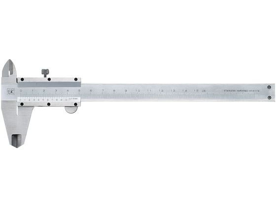 新潟精機 シルバーM型ノギス2段読み 150mm SK-M150W