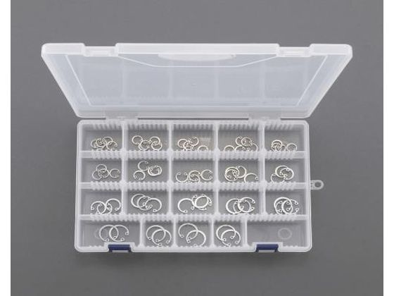 エスコ 穴用スナップリングセット ステンレス 6.4-25mm EA949PA-3 エスコ 穴用スナップリングセット ステンレス 6.4-25mm EA949PA-3