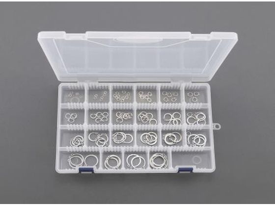 エスコ 軸用スナップリングセット ステンレス 3.2-25mm EA949PA-4 エスコ 軸用スナップリングセット ステンレス 3.2-25mm EA949PA-4