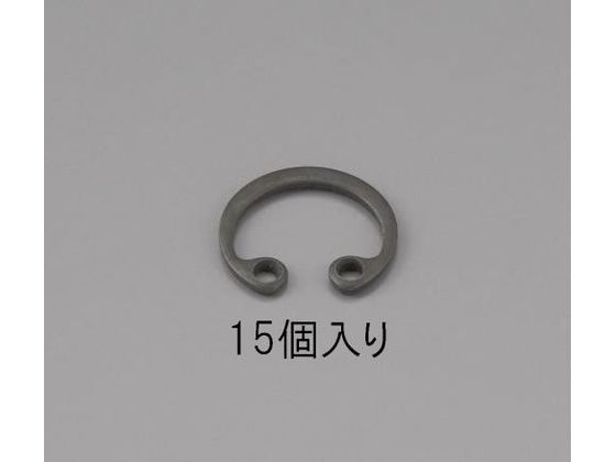 エスコ 穴用スナップリング 15個 18mm EA949PA-118