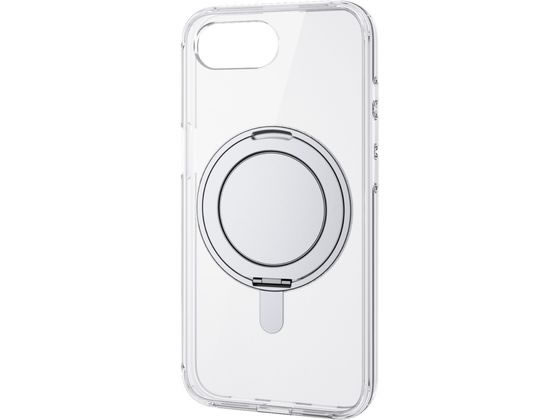 エレコム iPhone16e ケース 360度回転 シルバー PM-A25SMAGSTSV エレコム iPhone16e ケース 360度回転 シルバー PM-A25SMAGSTSV