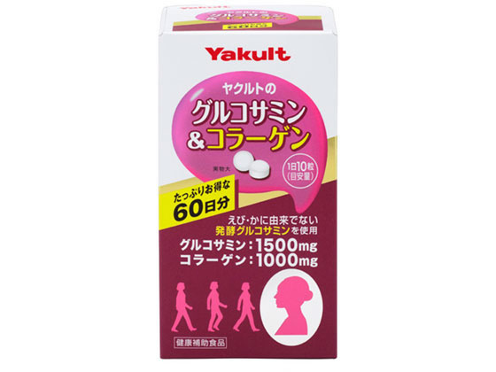 ヤクルトヘルスフーズ グルコサミン&コラーゲン 600粒 ヤクルトヘルスフーズ グルコサミン&コラーゲン 600粒