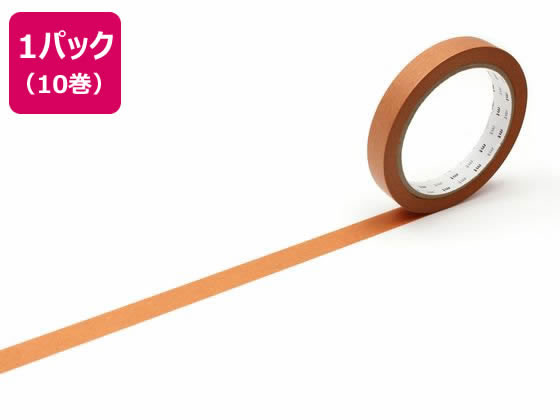 カモ井 mt large core 和紙 バーントオレンジ 強粘着 10巻