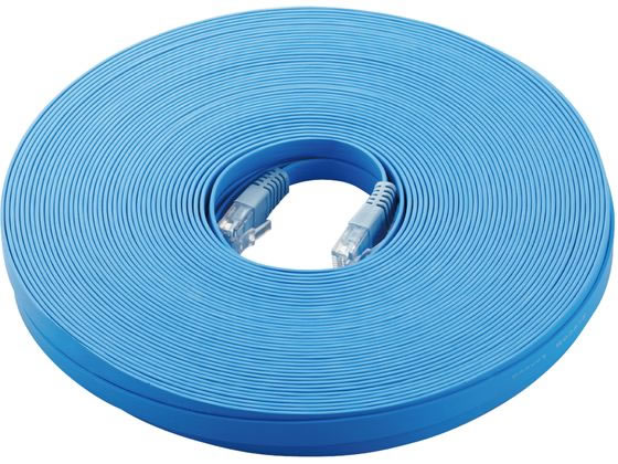 エレコム Cat5e準拠LANケーブル(フラット)30m ブルー LD-CTFS BU30 エレコム Cat5e準拠LANケーブル(フラット)30m ブルー LD-CTFS BU30