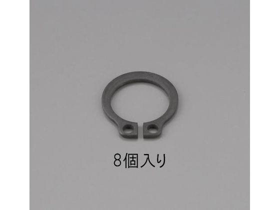 エスコ 軸用スナップリング 8個 24mm EA949PA-224