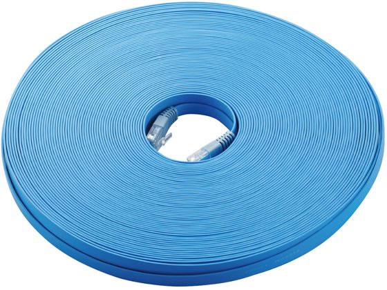 エレコム Cat5e準拠LANケーブル(フラット)50m ブルー LD-CTFS BU50