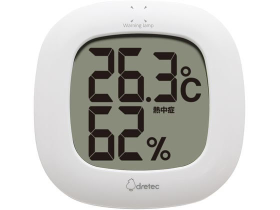 ドリテック デジタル温湿度計 ルミール O-423WT