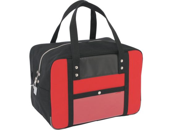 SANEI 帆布メール用ボストンMマチ広 馬蹄錠金具付 赤 BTMDE-U-02 SANEI 帆布メール用ボストンMマチ広 馬蹄錠金具付 赤 BTMDE-U-02