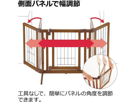 リッチェル ペット用 木製おくだけドア付ゲート M ブラウンが リッチェル ペット用 木製おくだけドア付ゲート M ブラウンが