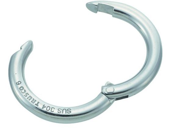 TRUSCO チェーンキャッチ ステンレス製 線径6×長さ30mm (2個入) TRUSCO チェーンキャッチ ステンレス製 線径6×長さ30mm (2個入)