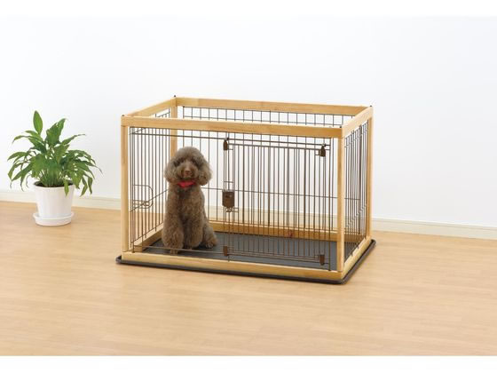 中古 Richell リッチェル ペット用 木製3WAYサークル 6面50H