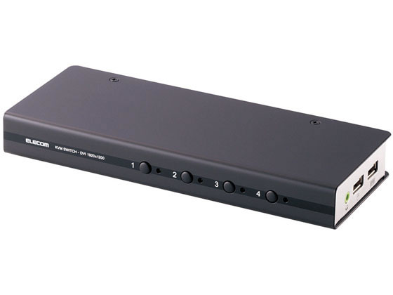 エレコム DVI対応パソコン切替器 4ポート KVM-DVHDU4 エレコム DVI対応パソコン切替器 4ポート KVM-DVHDU4