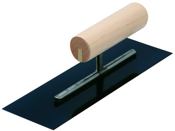 カネ三 油焼角鏝 元幅80×先幅80 コテ長さ240mm AKK-240