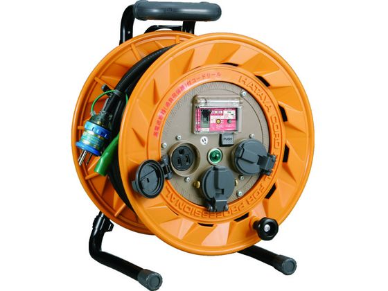 ハタヤ BR型 単相100V型ブレーカーリール 30m アース付 とび出しプラグ付 BR-301KX ハタヤ BR型 単相100V型ブレーカーリール 30m アース付 とび出しプラグ付 BR-301KX