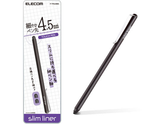 エレコム スマートフォン用スリムタッチペン P-TPSLIMBK
