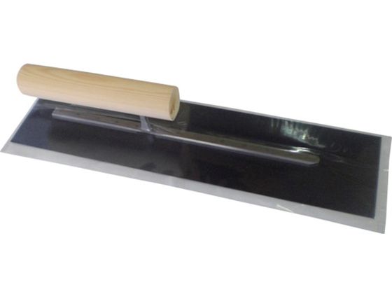 カネ三 油焼角鏝 元幅102×先幅102 コテ長さ360mm AKK-360